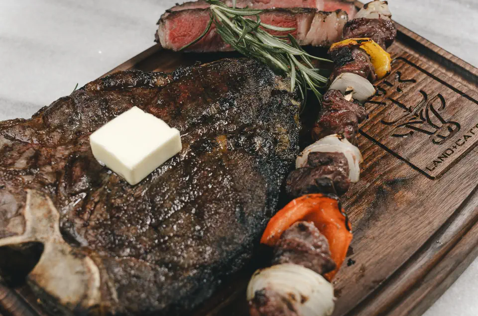 A&K Land and Cattle beef on a platter