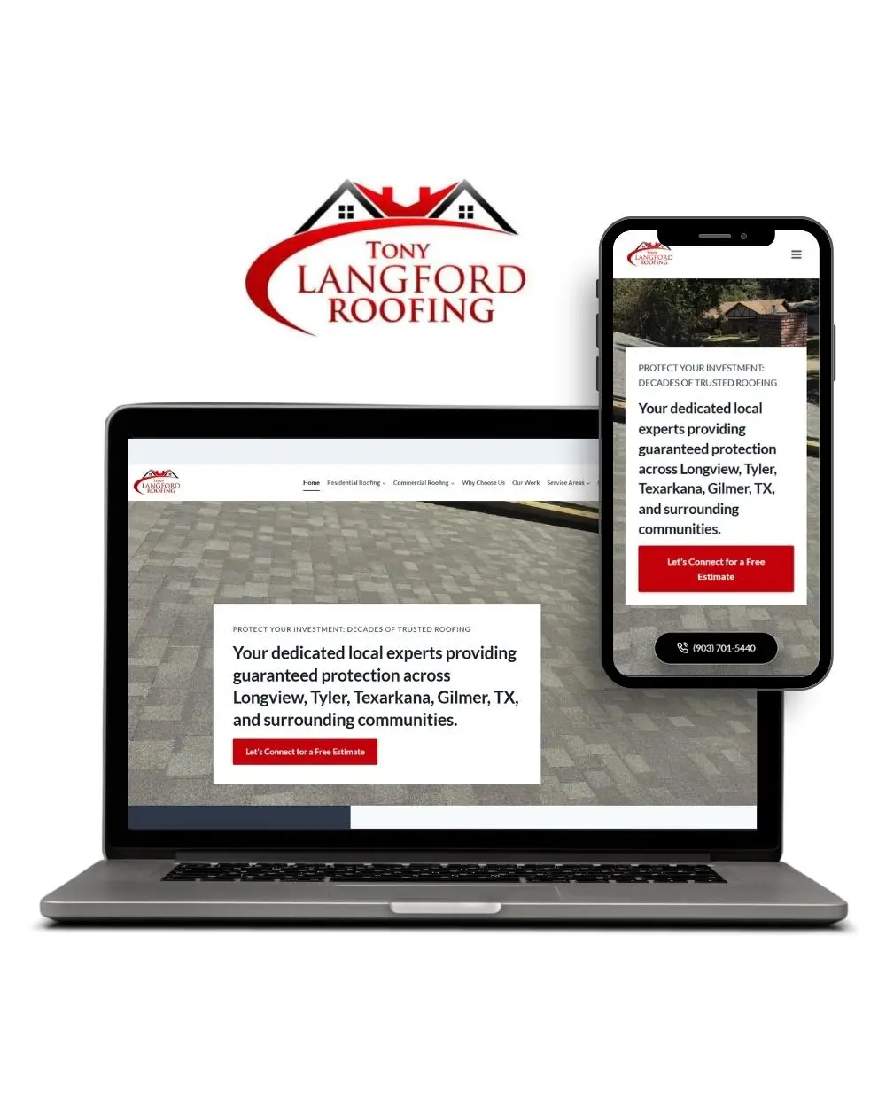 Langford Roofing website